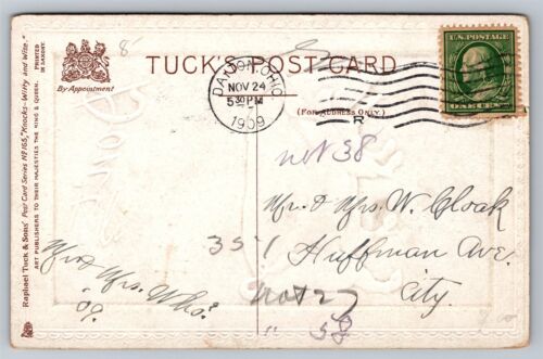Postcard Pig Don't Grab Everything In Sight Tuck & Sons a/s DWIG c1909 J36 - Picture 2 of 3
