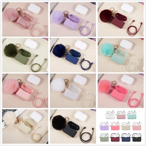 Funda y llavero de silicona 3 en 1 con carga inalámbrica para Apple Airpods - Imagen 4 de 112