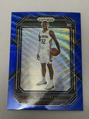 2022-23 Panini Prizm Blue Wave Prizm E.J. Liddell RC 