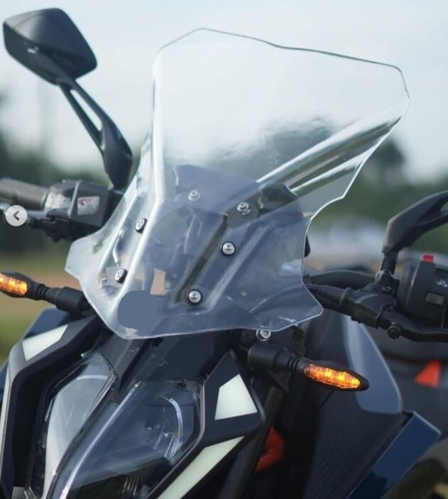 KTM Duke 390 3rd Gen Windshield Clear Fit for India