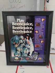 Vintage 1991 Print Ad Nintendo NES Beetlejuice Game Magazine Comic Page Trl4