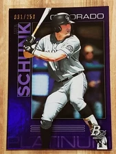 2020 Bowman Platinum /250 Aaron Schunk Colorado Rockies Top Prospect TOP-66 🔥🔥