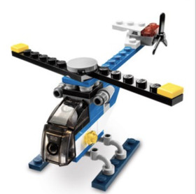 Lego Mini Helicopter Sea Plane Tug Boat 3 in 1 Creator Set 5864 100% Complete 