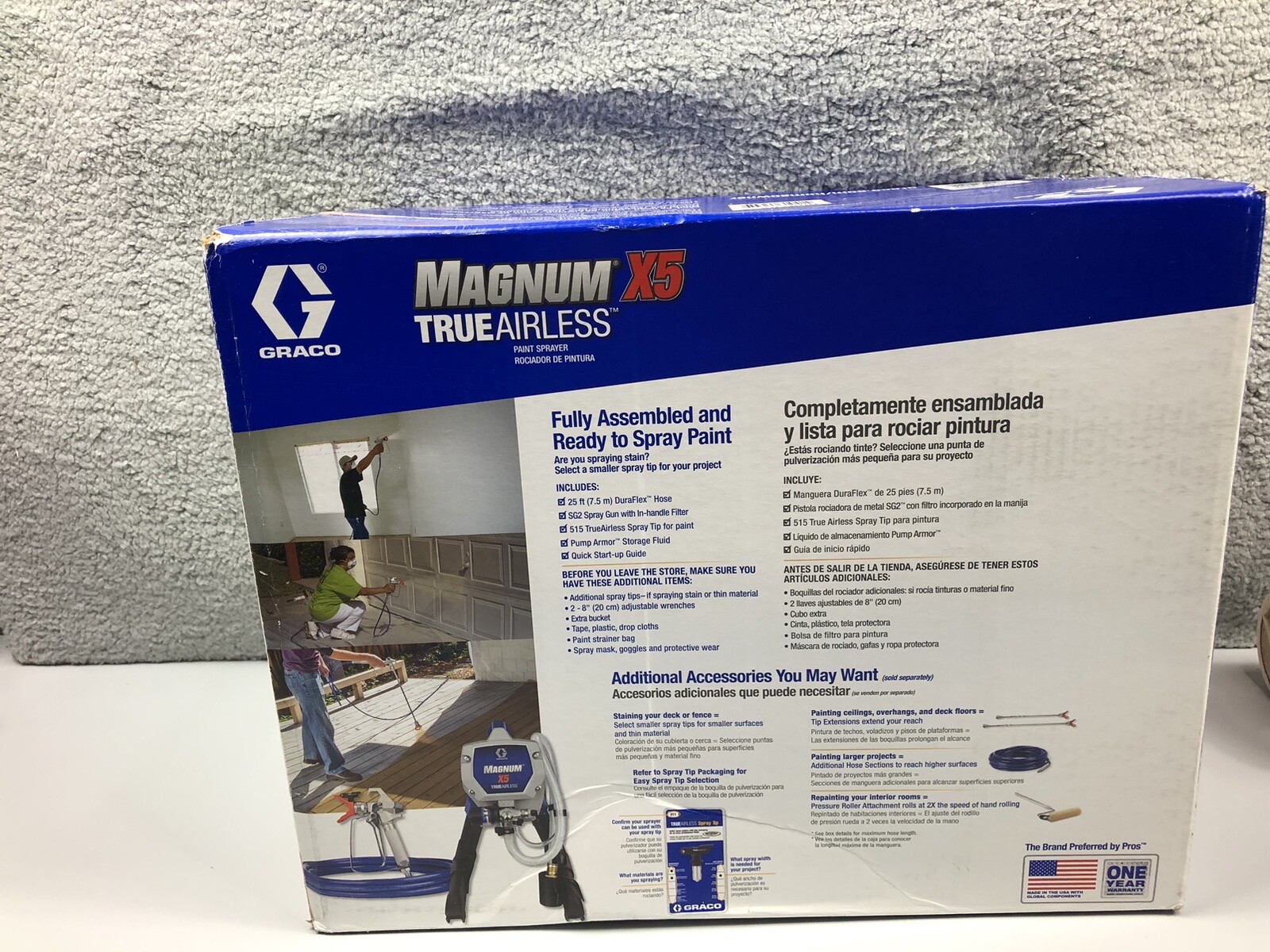 Graco Magnum TrueAirless X5 Airless Paint Sprayer 262800 Brand New