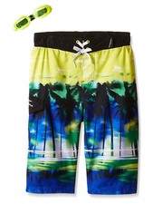 Little  Big Boys Tropical Swim Trunks Board Shorts Small-4