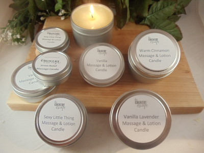 Massage and Lotion Candles w/ Jojoba Oil- Shea & Cocoa Butters