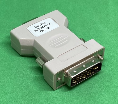Adaptador de video Sun 530-3474 DVI a VGA (macho DVI-A 12+5 a hembra VGA15) - Imagen 3 de 9