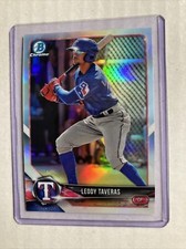 2018 Bowman Draft Chrome #BDC-177- LEODY TAVERAS Refractor Rookie RC Card.