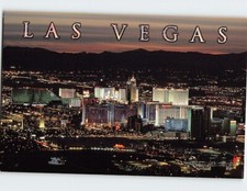 Postcard Fabulous and luxurious hotels and casinos The Strip Las Vegas NV USA
