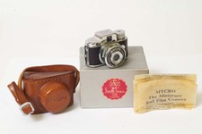 F97269 Mycro Sub-Miniature Spy Camera Complete Box, Case, Instructions