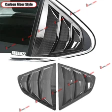 For Toyota Camry 2018-2024 Carbon Style Rear Window Louver Sun Shade Cover Trim