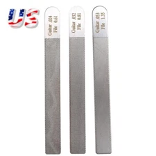 3pcs Guitar Nut Files Fret Crowning Slot Filing Luthier Repairing Tool Kit US