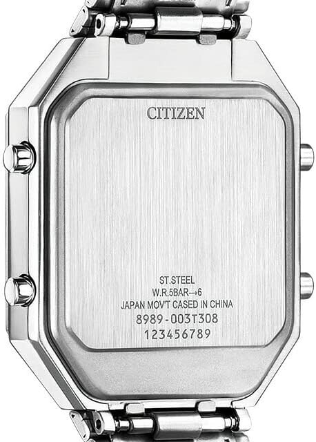 CITIZEN RECORD LABEL Thermo Sensor Watch JG2120-65A Quartz #704K9