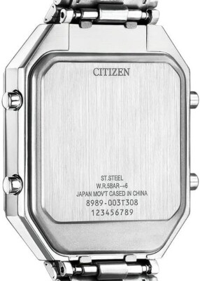 壺 CITIZEN RECORD LABEL Thermo Sensor Watch JG2120-65A Quartz #704K9
