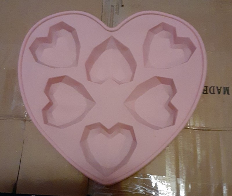 Silicone Heart Shaped Mold 6 Cavity
