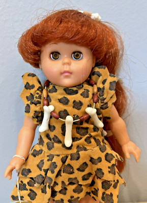 Real Vogue Ginny Doll Caveman Redhead Bone Accents Sleepy Eyes 1992 w/ Tag 8''