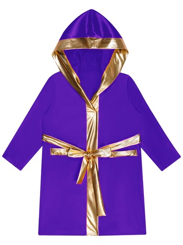 Kids Robes Hoodie Cloak With Belt Trim Cape Open Front Robe Athletic Activewear - 第 20/31 張圖片