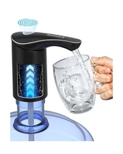 Rechargeable Water Dispenser Pump for 5 Gallon Bottle, Electric USB-C Large F...