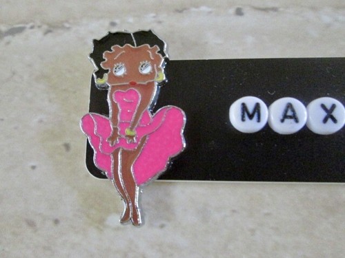 AFRIKANISCH-AMERIKANISCH BETTY BOOP AUSWEIS NAMENSSCHILD ABZEICHEN MEDIZINISCH PÄDIATRIE, KRANKENSCHWESTER, ER, INTENSIVSTATION - Bild 2 von 7
