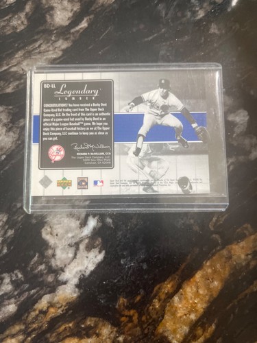 Yankee Legends - Legendary Lumber Gold #BD-LL Bucky Dent (MEM) upper deck 2000 - Picture 2 of 2