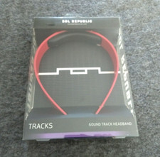 Sol Republic Sound Track HEADBAND Red 1305-33 Tracks Brand New Sealed