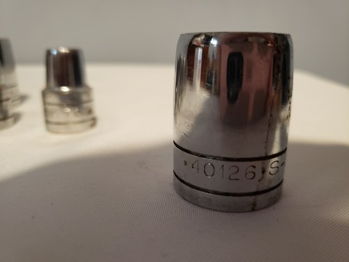 Vintage S-K Sockets Set 1/2 Drive 12 Pt 6pt Set of 10 - Foto 7 di 11