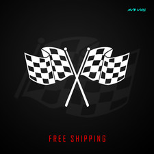 Checkered Racing Flag Vinyl Decal Sticker Finish Line Jdm Race Flag 381