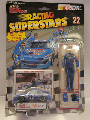 #22 Sterling Marlin / Maxwell House 1991 Figure & Car  Racing Champions  1991