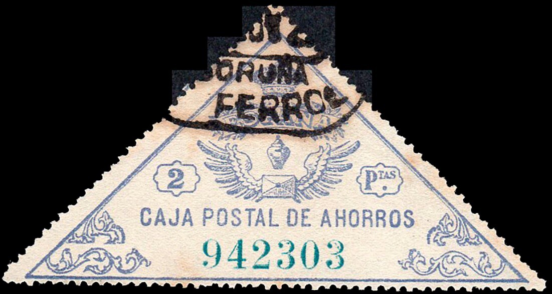 Coruña - Caja Postal Ahorros - Gálvez o 4 - Mat "C.P.A. - Ferrol"
