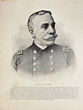 1898 Vintage Magazine Illustration Admiral George Dewey
