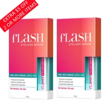 2 x Flash Eyelash Serum 2ml Free Shipping from NZ
