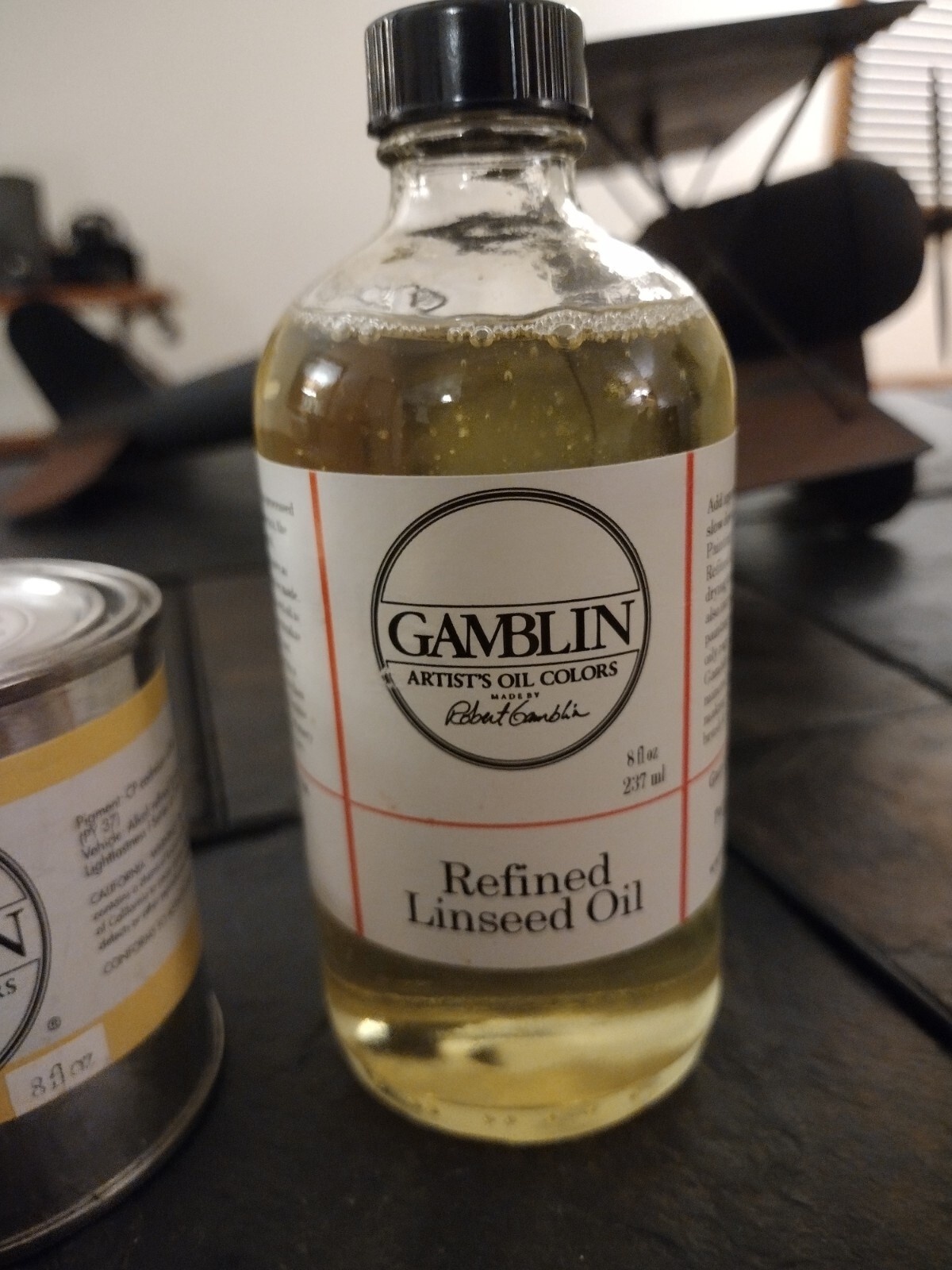 3 New Gamblin Oil Paint Cans. 16oz & Two 8 Oz. Bonus 8oz Linseed Oil eBay