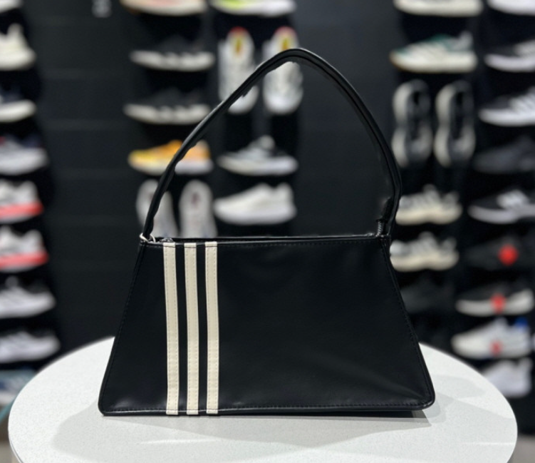 adidas Polyurethane Outline Trefoil Shoulder Bag Women's Casual