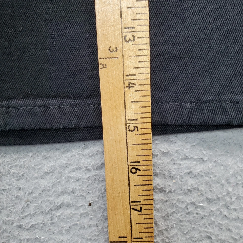 Minifalda BDG para mujer mediana negra de mezclilla de algodón liso bolsillos planos delanteros traseros cremallera Foto 3 de 4