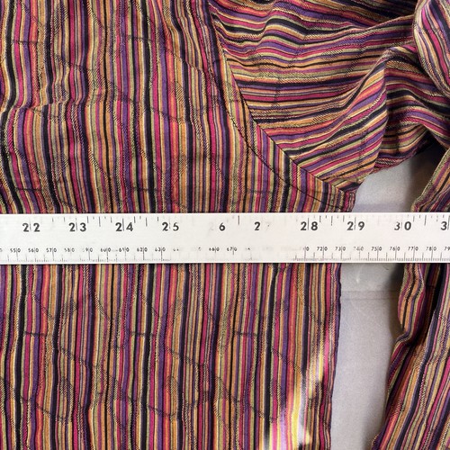 COOGI Men's Shirt 3XL Multicolor Striped Long Sleeve Button Up Nice Rare - Picture 9 of 10