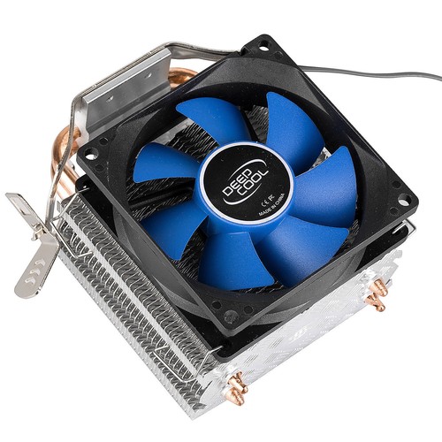 80mm CPU Fan Socket LGA1156 1155 AM3 Aluminum Heatsink Dual Copper Pipe Cooler - Picture 10 of 12