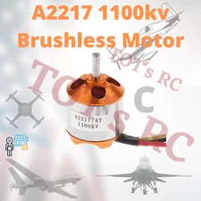 A2217 2217 1100kv 1500kv 2300KV Brushless Outrunner Motor For RC AirPlane