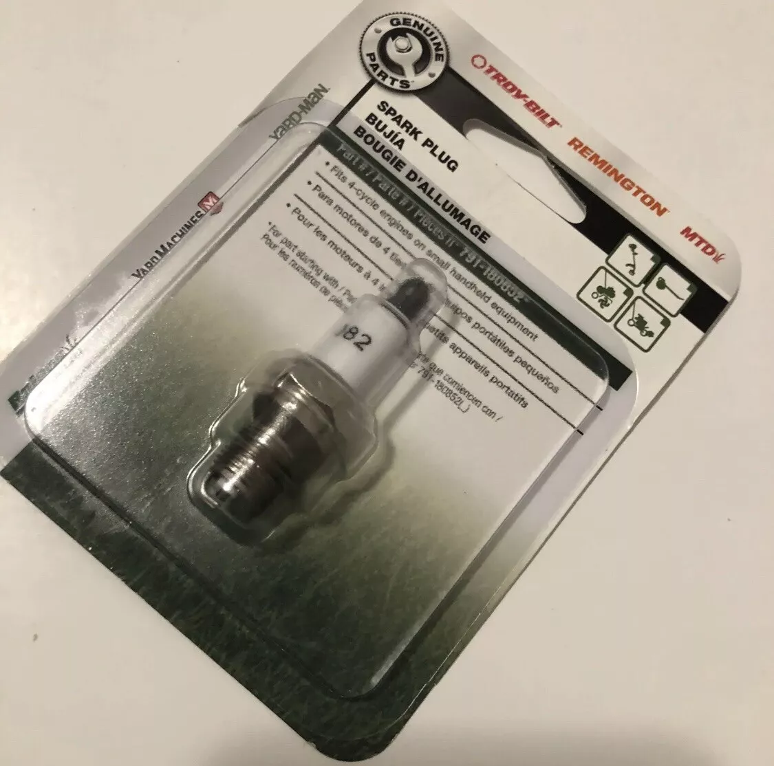Yardman spark plug clearance