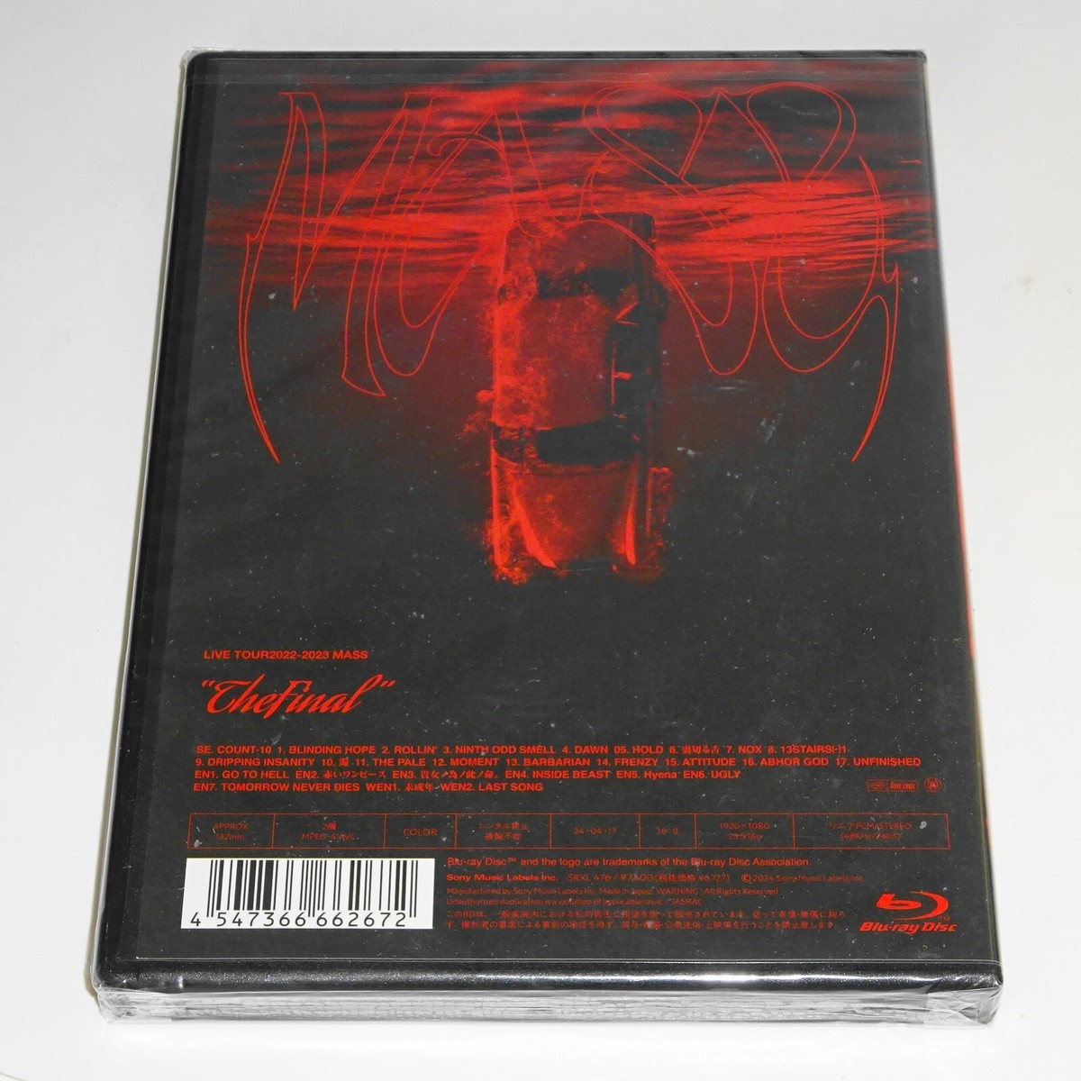 the GazettE MASS\"THE FINAL\" Blu-ray ガゼット the GazettE LIVE TOUR2022-2023 MASS THE FINAL LIVE AT 07