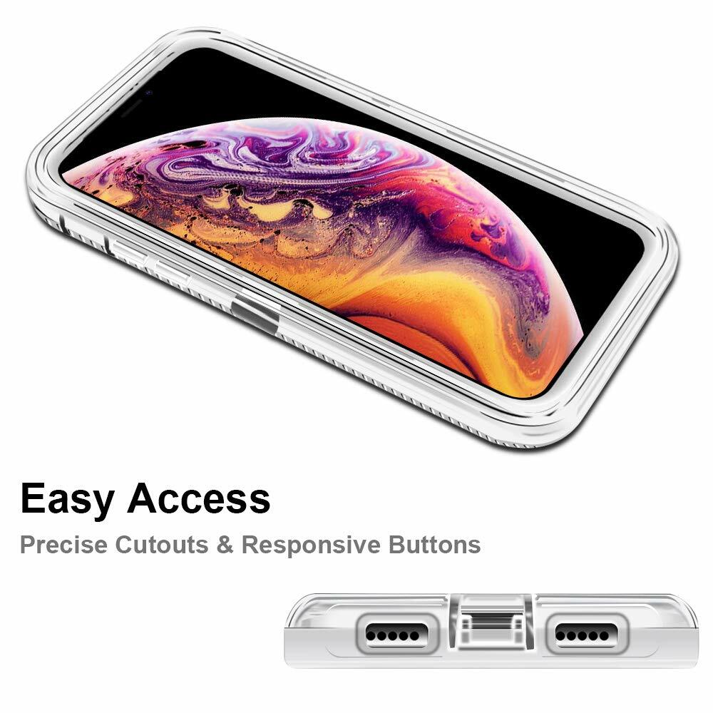 ONES iPhone XR HD Clear Case ·MIL Protection ·『 Shockproof Airbags 』『  Speaker Resonance 』〔 Screen & Lens Guard 〕〔 Anti-Slip 〕〔 Strap Hole  〕·Sturdy