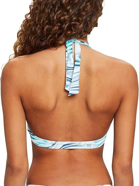 Esprit Neckholder-Bikinitop mit Bügel-Cups und Wellenprint EU 38 B - Bild 4 von 4