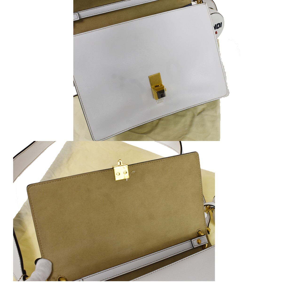 FENDI x FILA Collaboration 2Way Hand Bag Zucca Leather Brown FENDI x FILA Collaboration 2Way Hand Bag Zucca Leather Brown