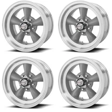 Set 4 American Racing Vintage VN105 Torq Thrust D 14x6 5x4.5 Gray Rims 14" -2mm