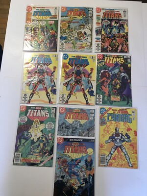 New Teen Titans DC Comic Lot of 10 #16, 19, 21, 22, 22, 23, 25, 26, Cyborg #1+++