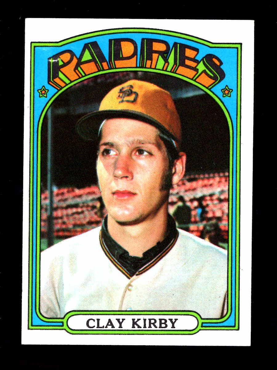 1972 TOPPS #173 CLAY KIRBY SAN DIEGO PADRES EXMT
