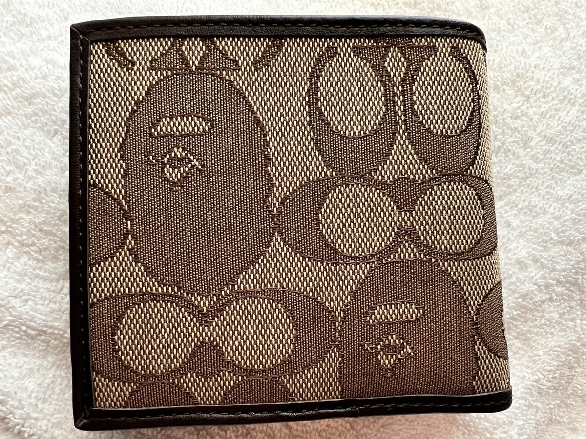 小物 BAPE COACH Multicolor Wallet Super Rare BAPE COACH Collaboration Zip Wallet Long Wallet