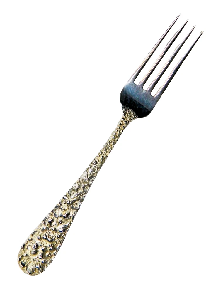 2 Stieff Rose Sterling Silver  6 7/8" Dinner Forks - Image 4 of 4