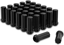 Richeer 32x Black M14x1.5 Lug 32 PCS, M14X1.5 Nuts (Pack of 32) 