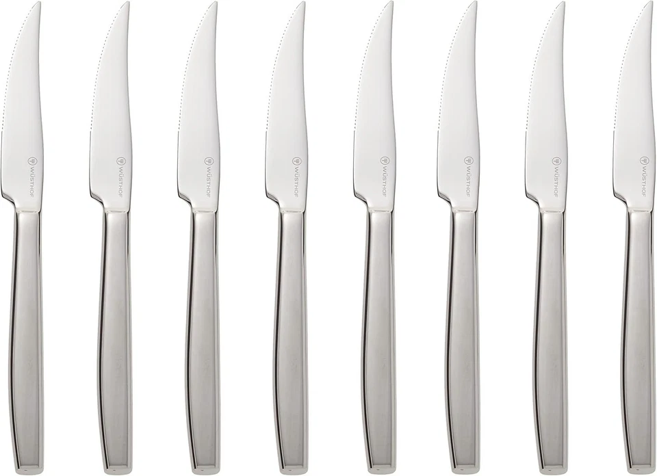 Ножи для стейка из высокоуглеродистой стали, набор из 8, коробка из акации - Изображение 4 из 4