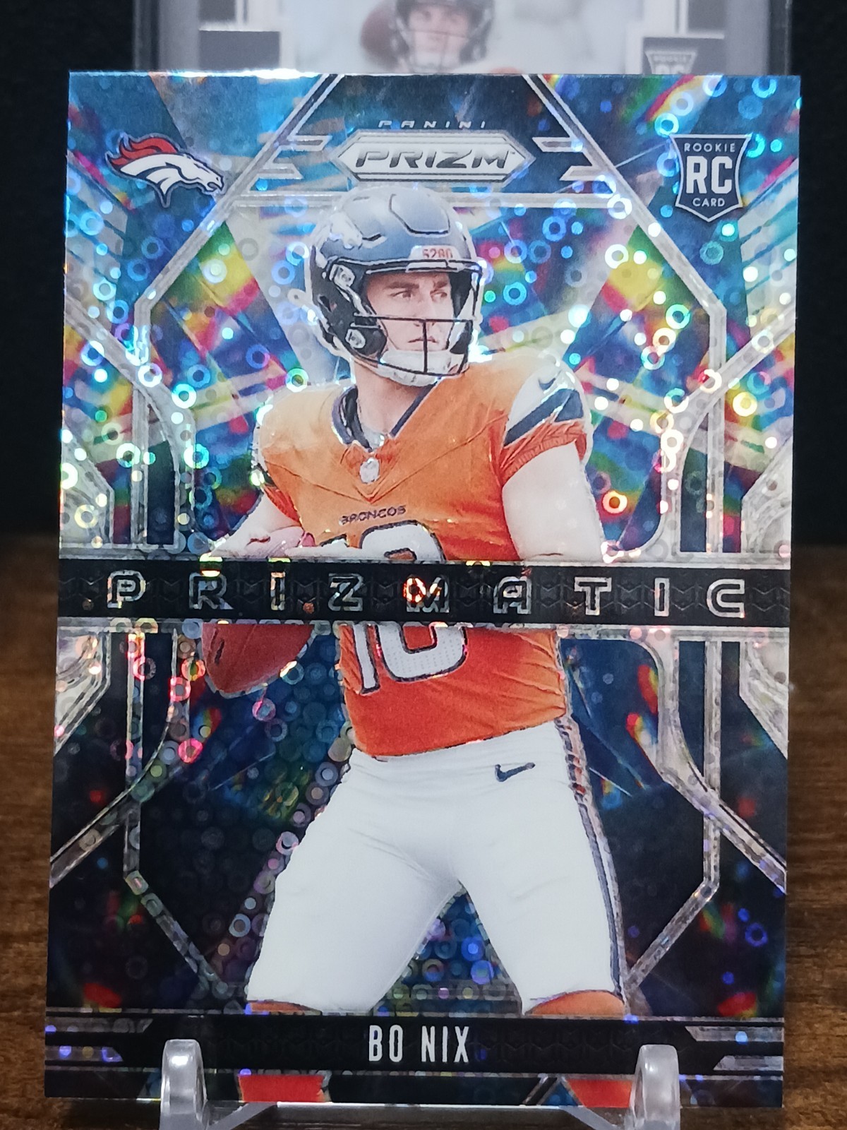 2024 Panini Prizm - Prizmatic Bo Nix #11 No Huddle Prizm (RC)